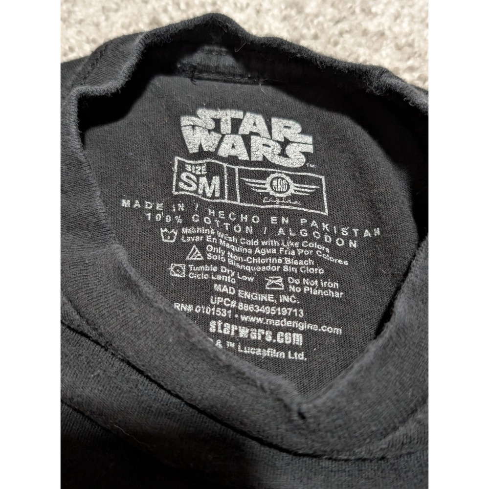 Star Wars Darth Vader T-Shirt‎ Small Expressions Of Vader Blue Tag Black - Picture 5 of 5